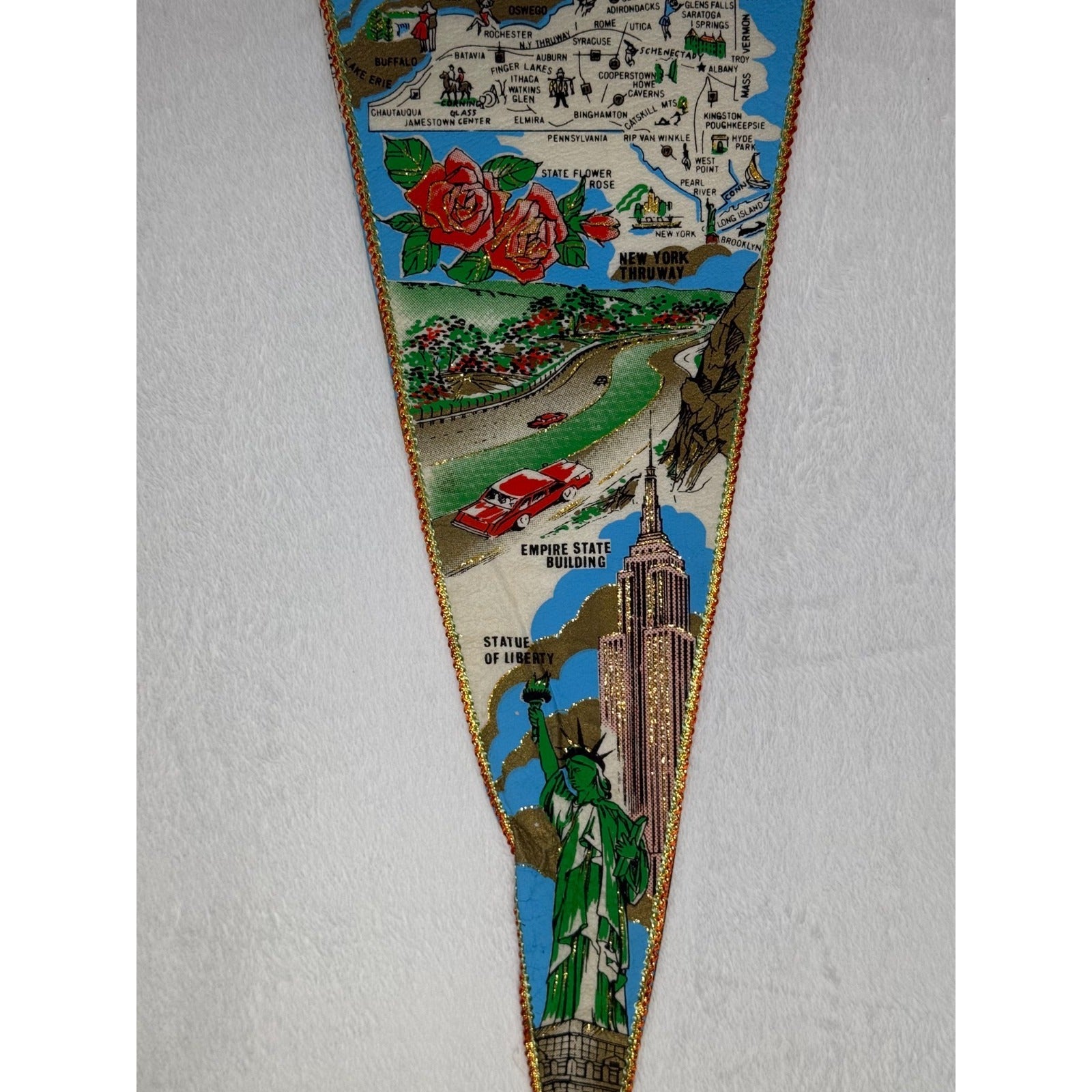 Vintage New York State pennant Made in Japan