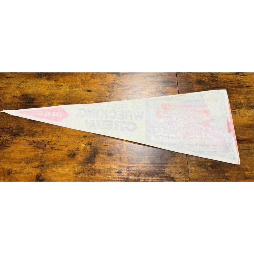 Vintage 1986 Big Blue Wrecking Crew New York Giants Super Bowl Champions pennant