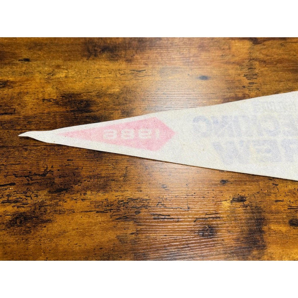 Vintage 1986 Big Blue Wrecking Crew New York Giants Super Bowl Champions pennant