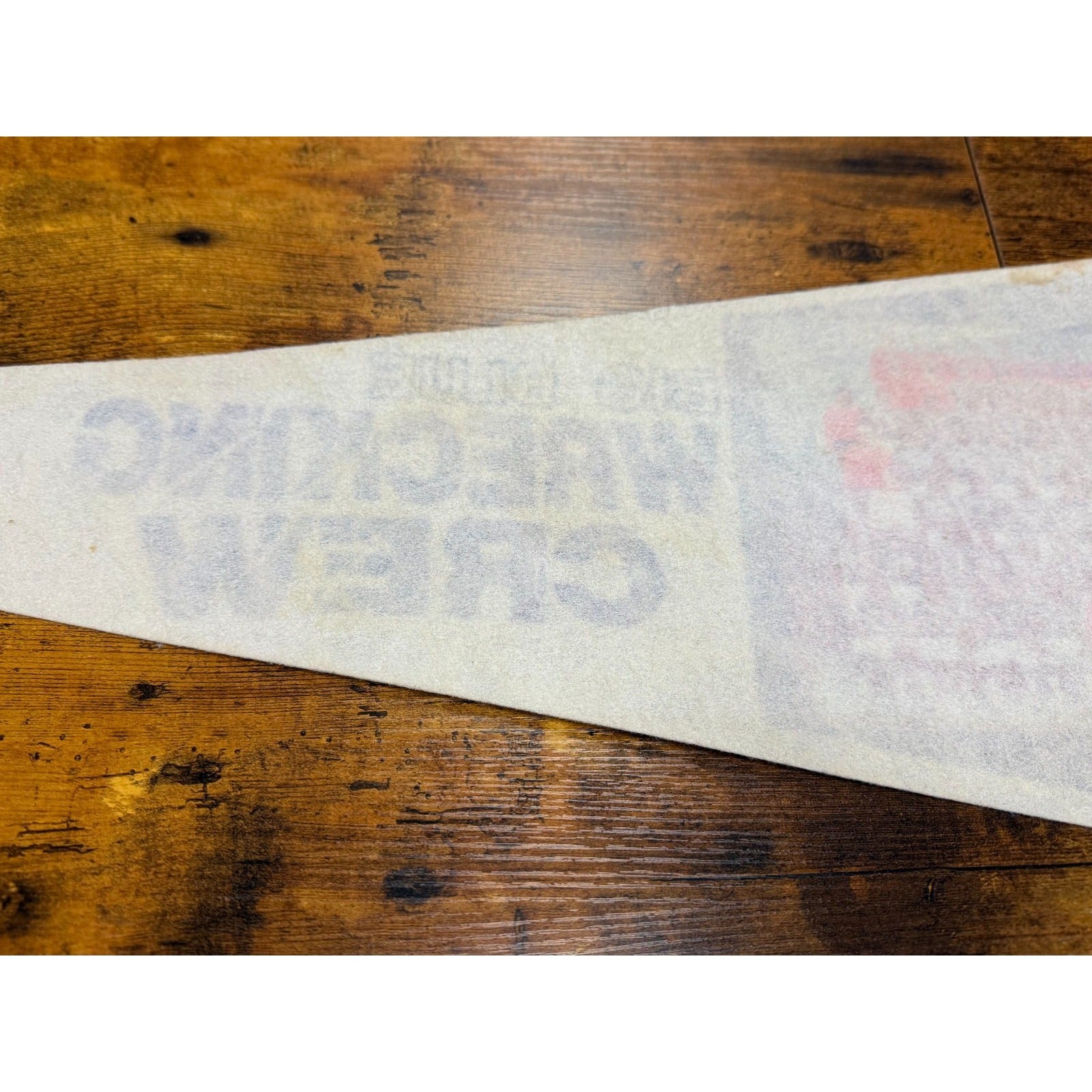 Vintage 1986 Big Blue Wrecking Crew New York Giants Super Bowl Champions pennant