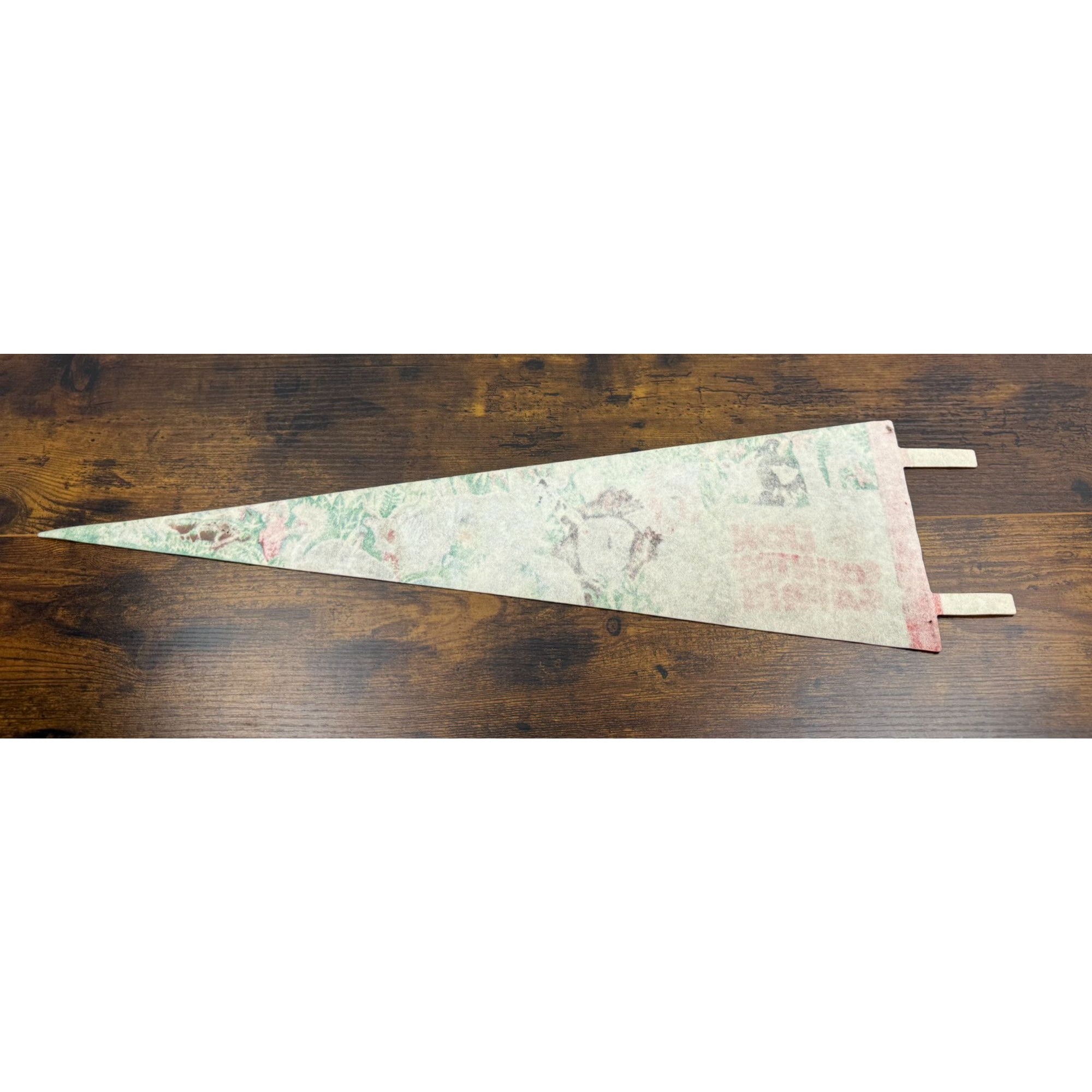 Vintage Lion Country Safari Felt Pennant West Palm Beach Florida 25 inches