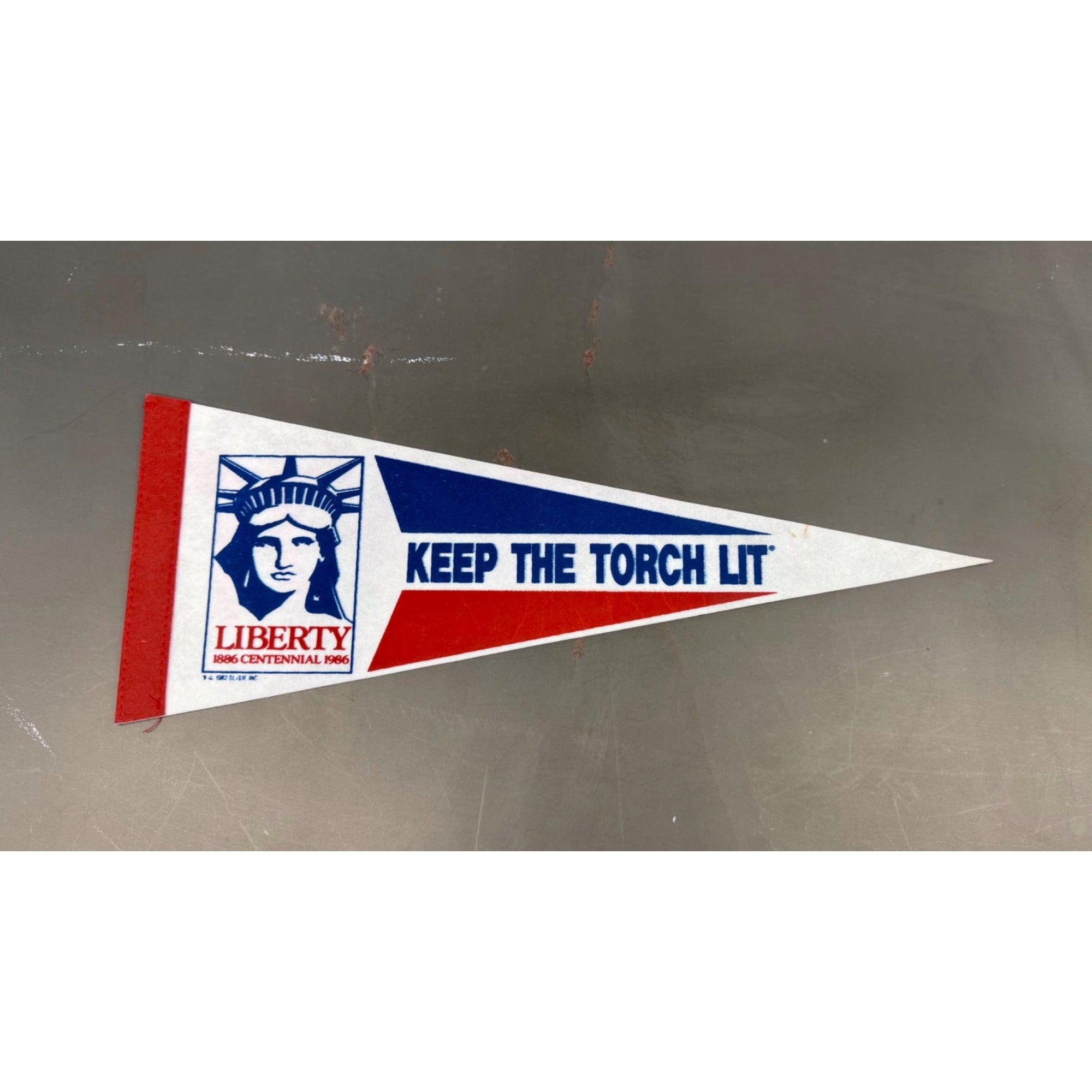 Vintage 1986 Centennial Liberty “Keep the Torch Lit” pennant