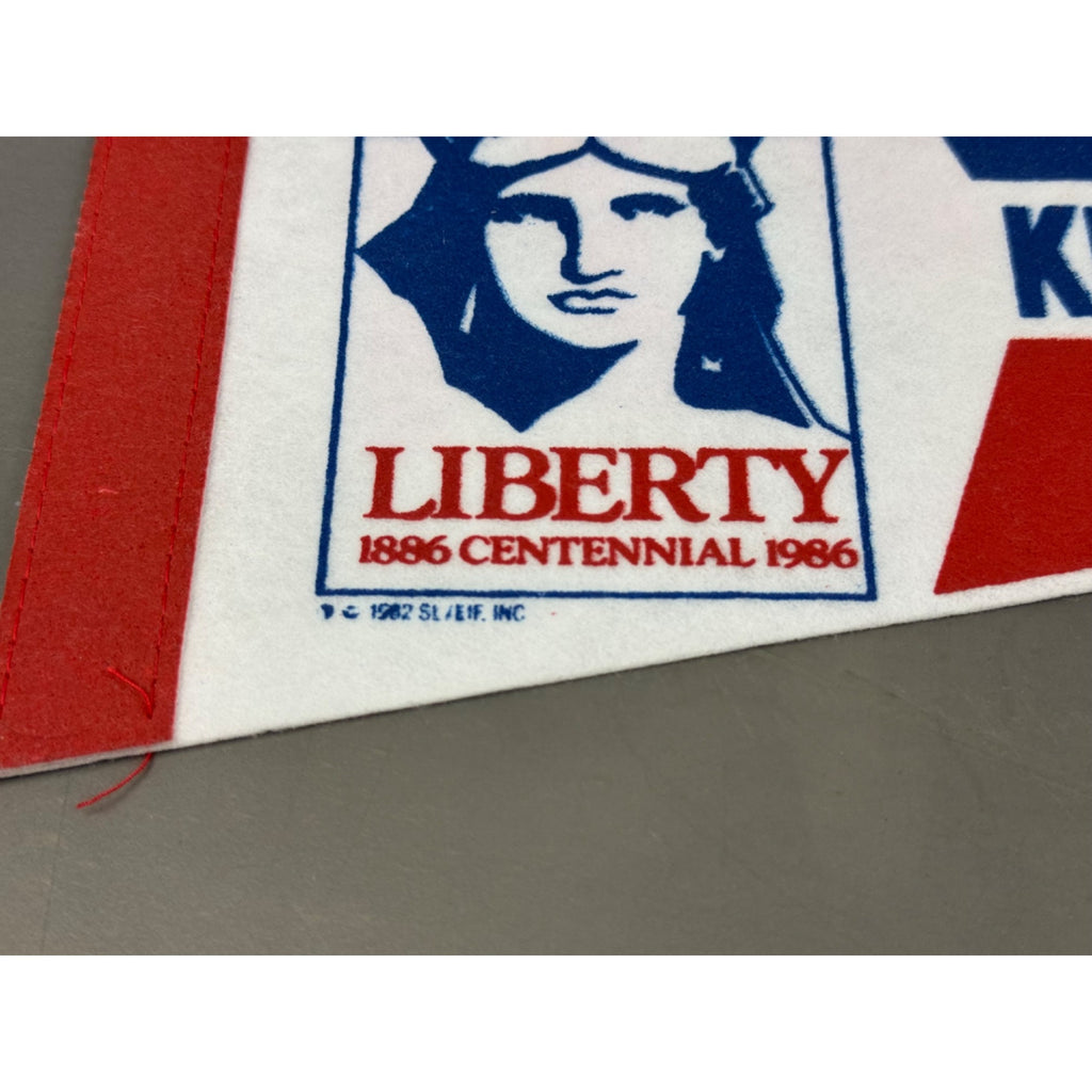 Vintage 1986 Centennial Liberty “Keep the Torch Lit” pennant