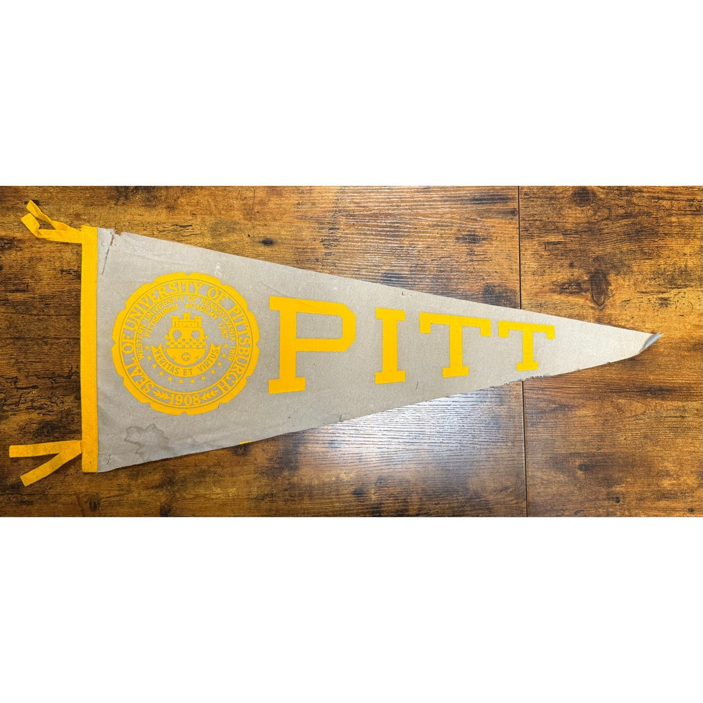Vintage University of Pittsburgh PITT pennant The Keezer