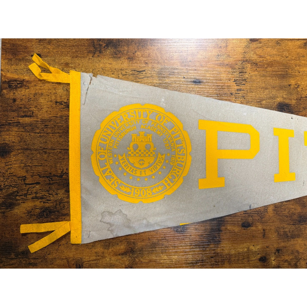 Vintage University of Pittsburgh PITT pennant The Keezer