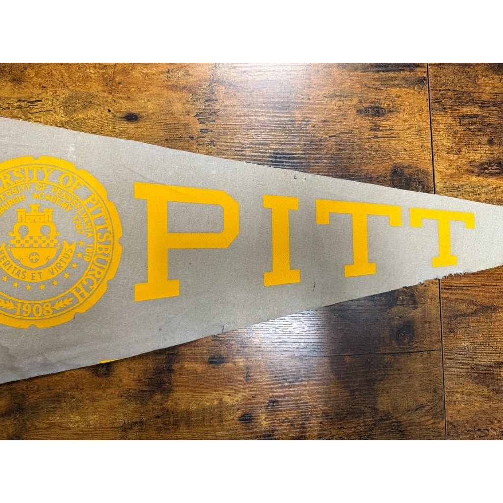 Vintage University of Pittsburgh PITT pennant The Keezer