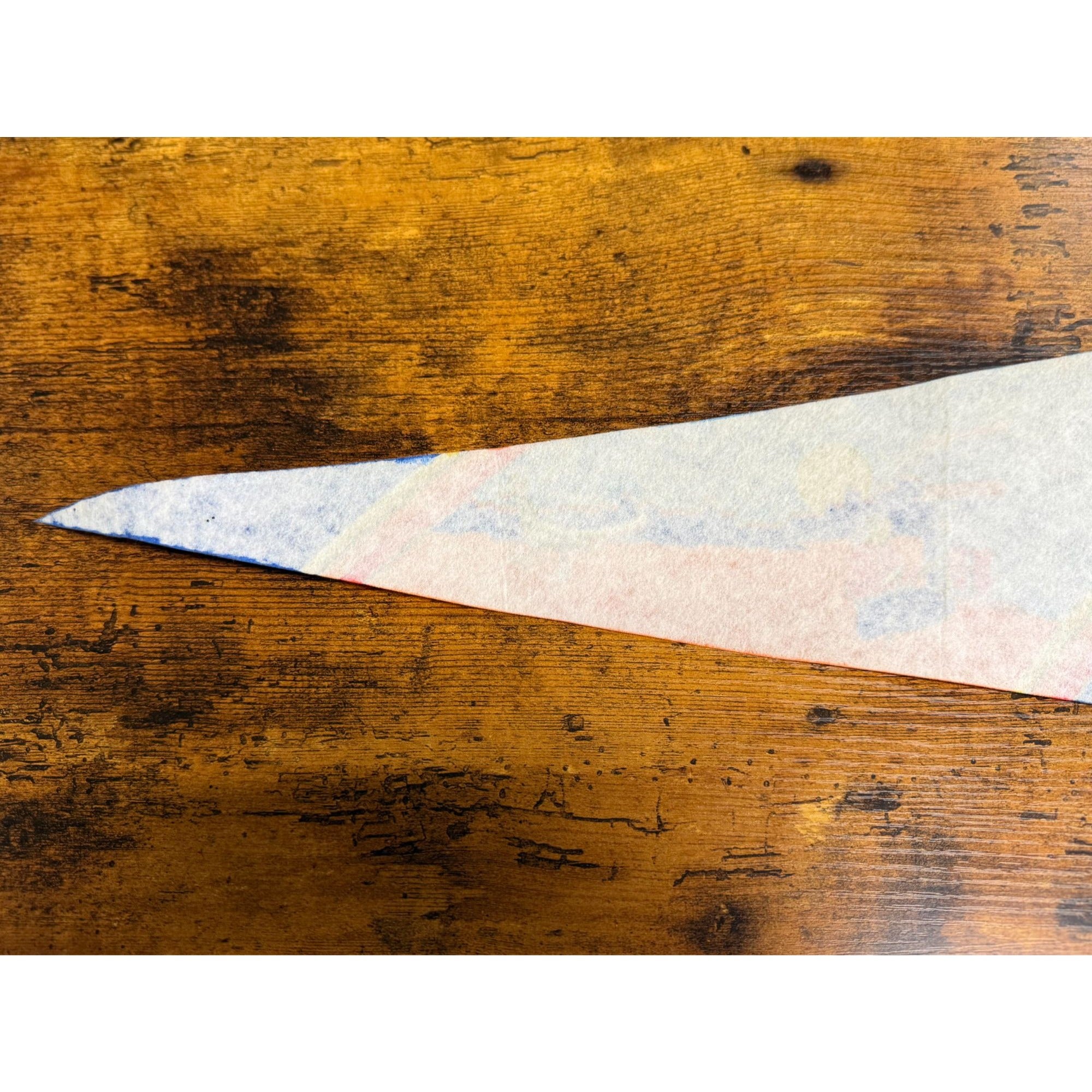 Vintage Arizona Felt Pennant With Southwestern Artwork & Ties