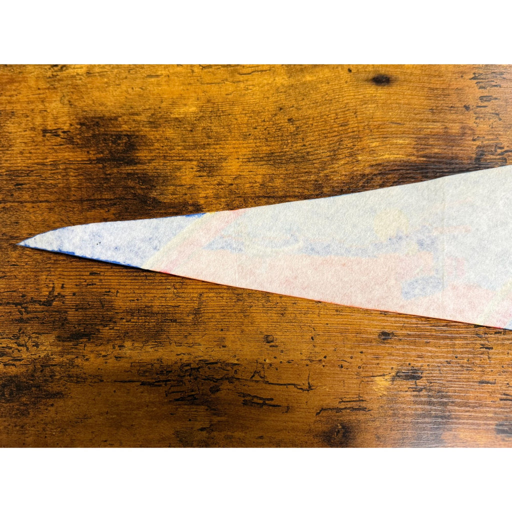 Vintage Arizona Felt Pennant With Southwestern Artwork & Ties