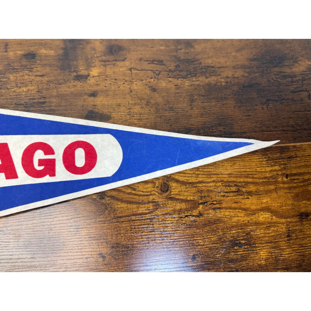 Chicago Cubs MLB Vintage Felt Pennant Flag Sports Memorabilia 30 inches