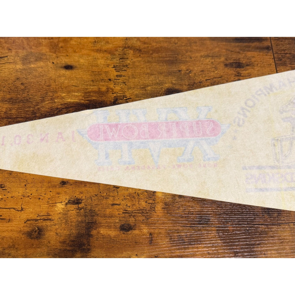 Vintage NFL Washington Redskins 1982 NFC Champions Pennant Super Bowl XVII