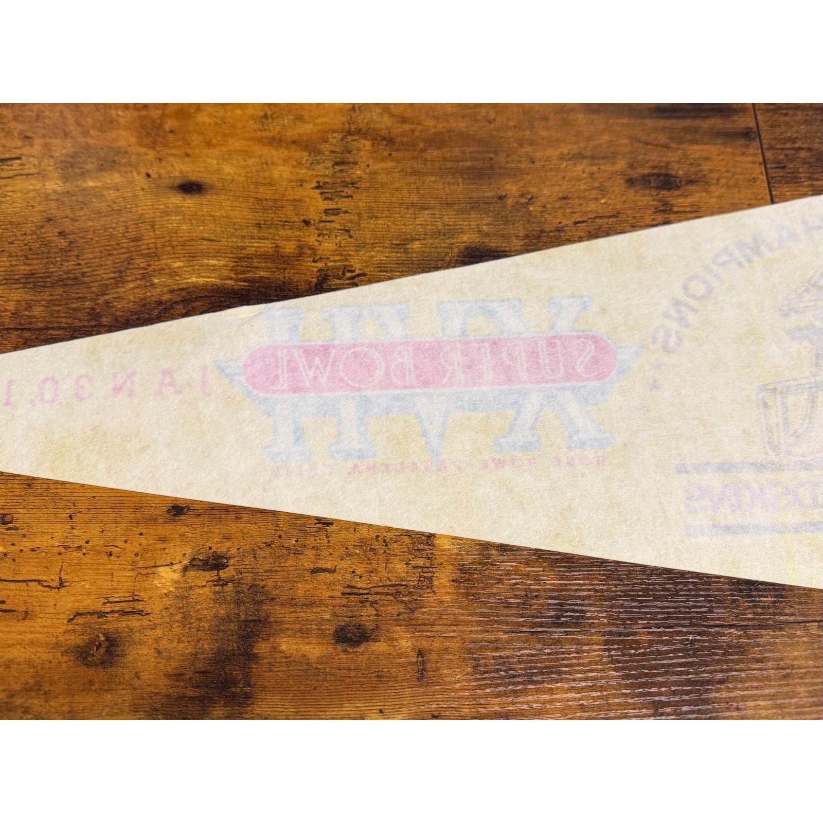 Vintage NFL Washington Redskins 1982 NFC Champions Pennant Super Bowl XVII