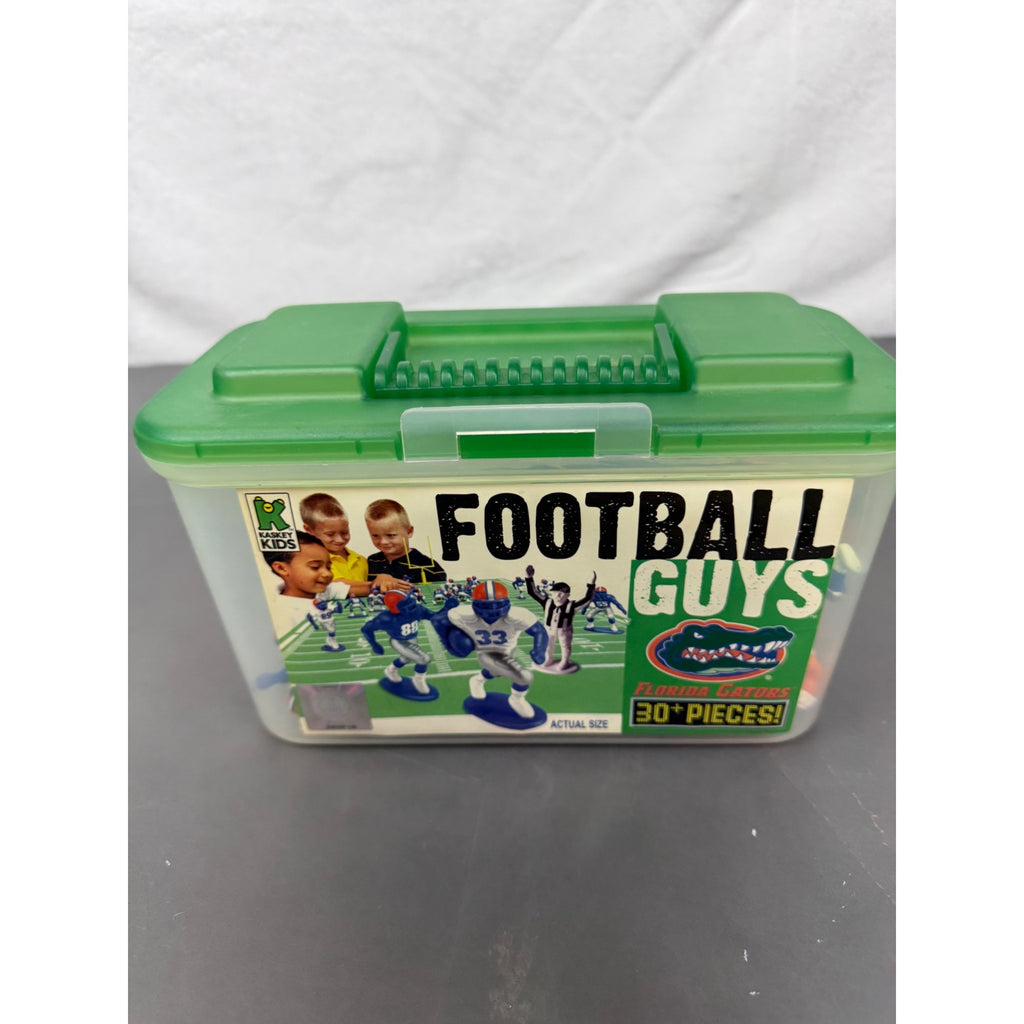 Vintage Electric Football Game Player Figures Blue & Orange Teams 42 Pieces Total
