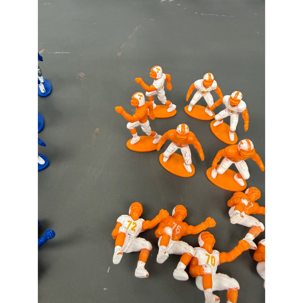 Vintage Electric Football Game Player Figures Blue & Orange Teams 42 Pieces Total