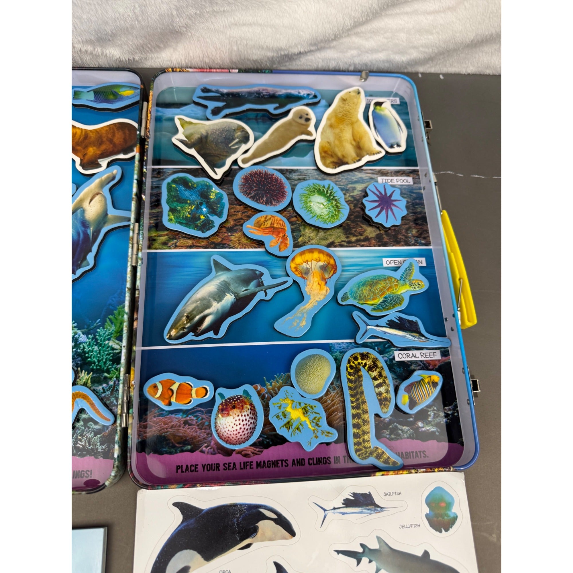 Smithsonian Magnetic Adventures Sea Life Set With Guidebook & Reusable Clings