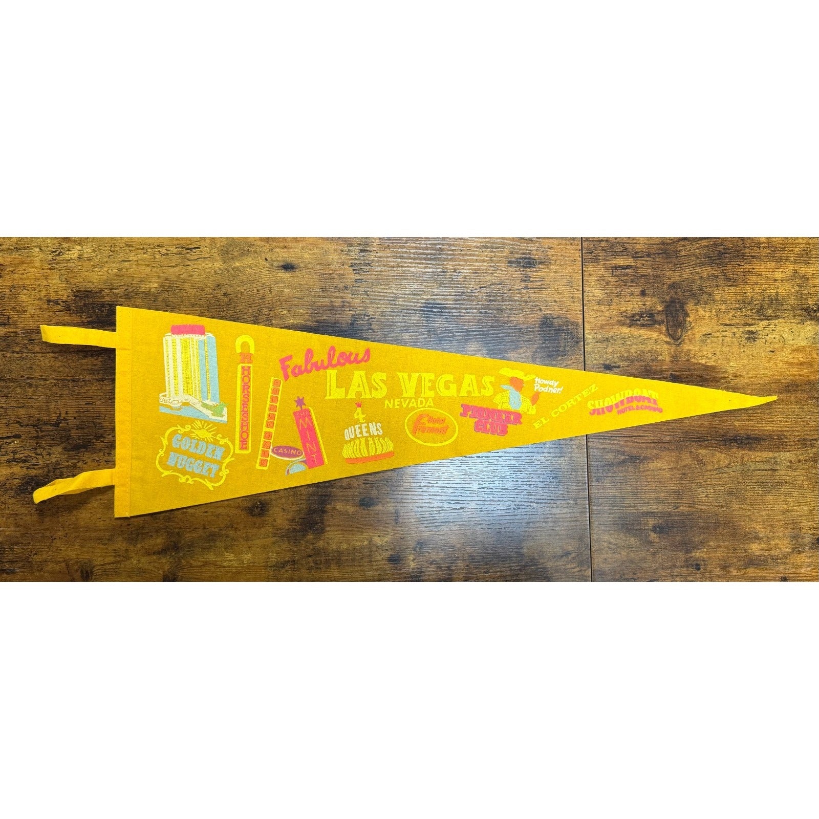 Vintage Fabulous Las Vegas, Nevada pennant