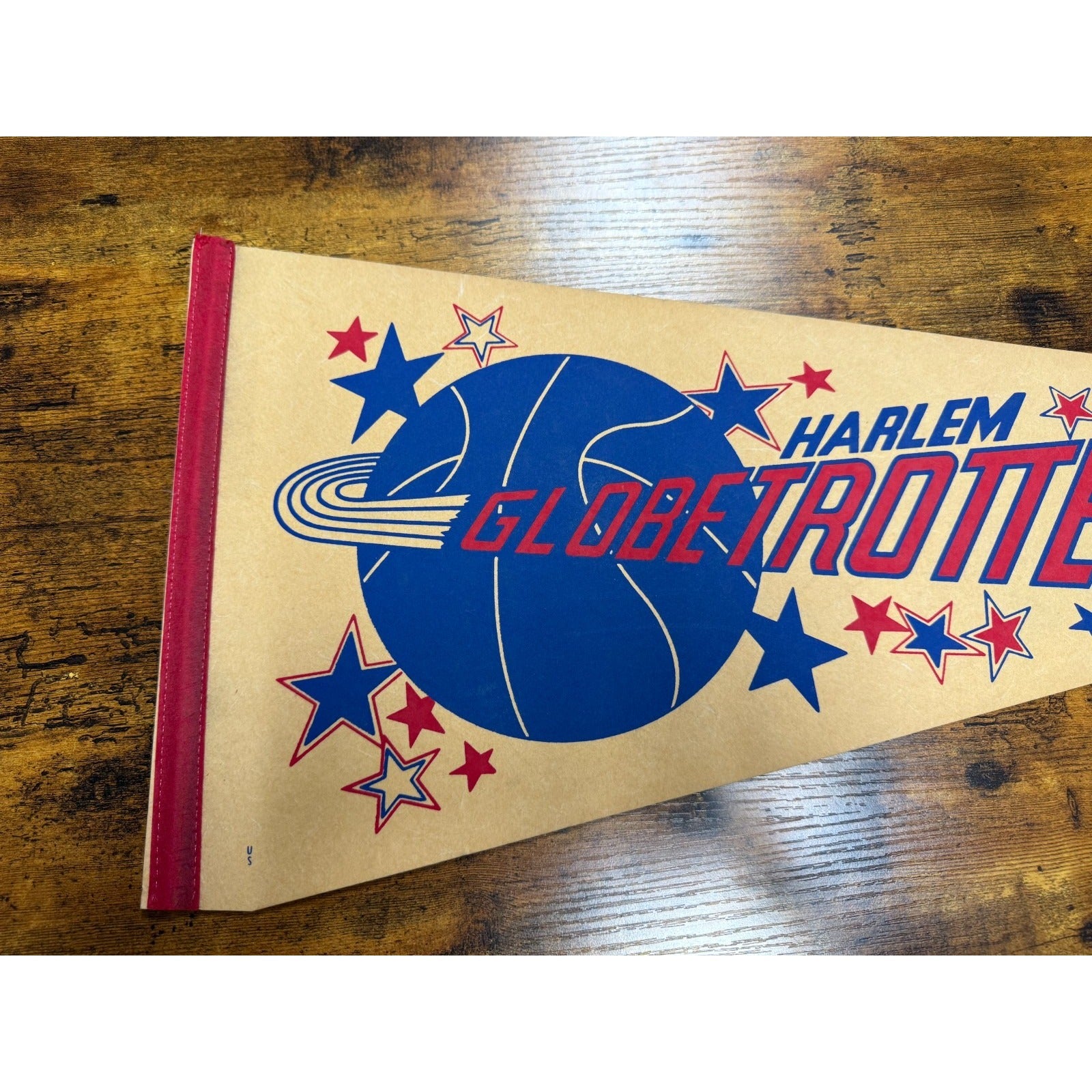 Vintage Harlem Globetrotters pennant