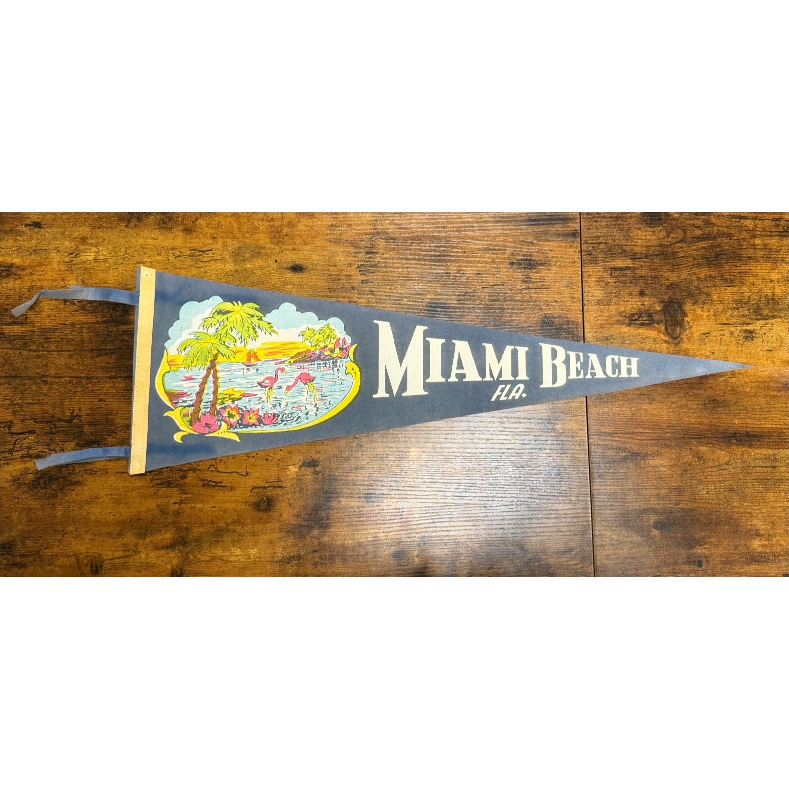 Vintage Miami Beach, Florida pennant