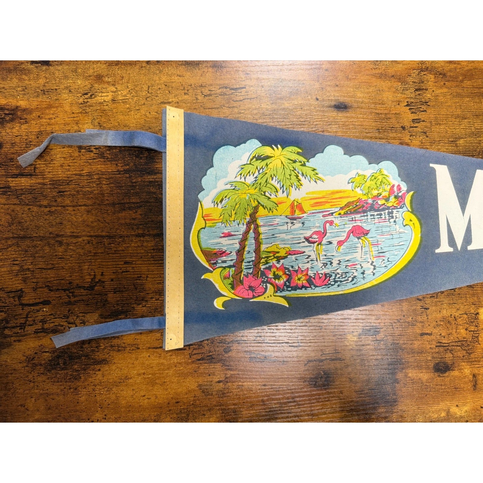 Vintage Miami Beach, Florida pennant