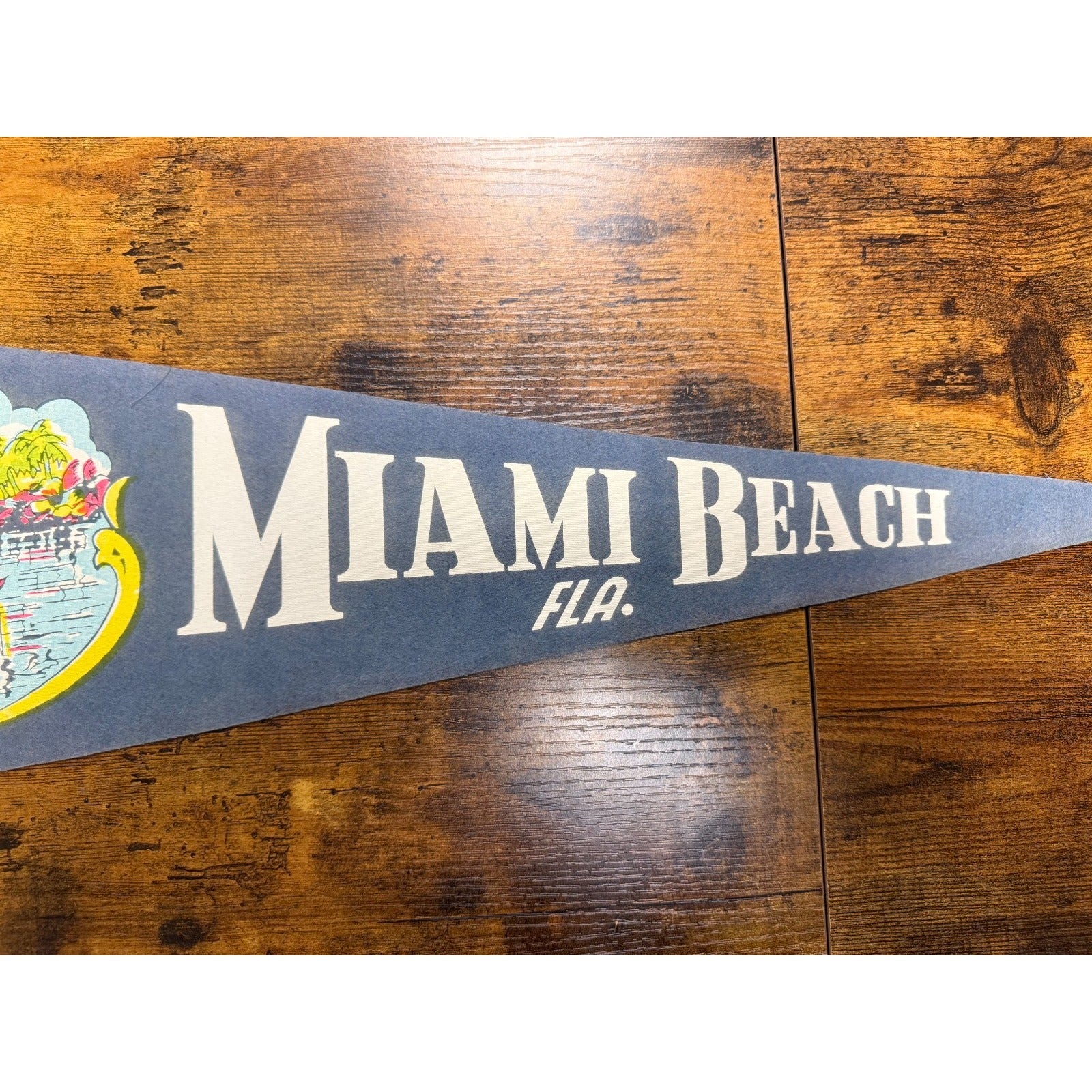 Vintage Miami Beach, Florida pennant