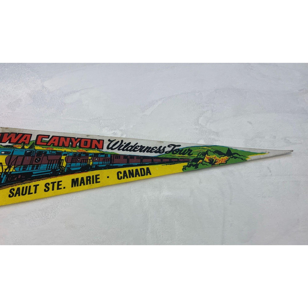 Vintage Agawa Canyon wilderness tour Sault Ste. Marie Canada pennant