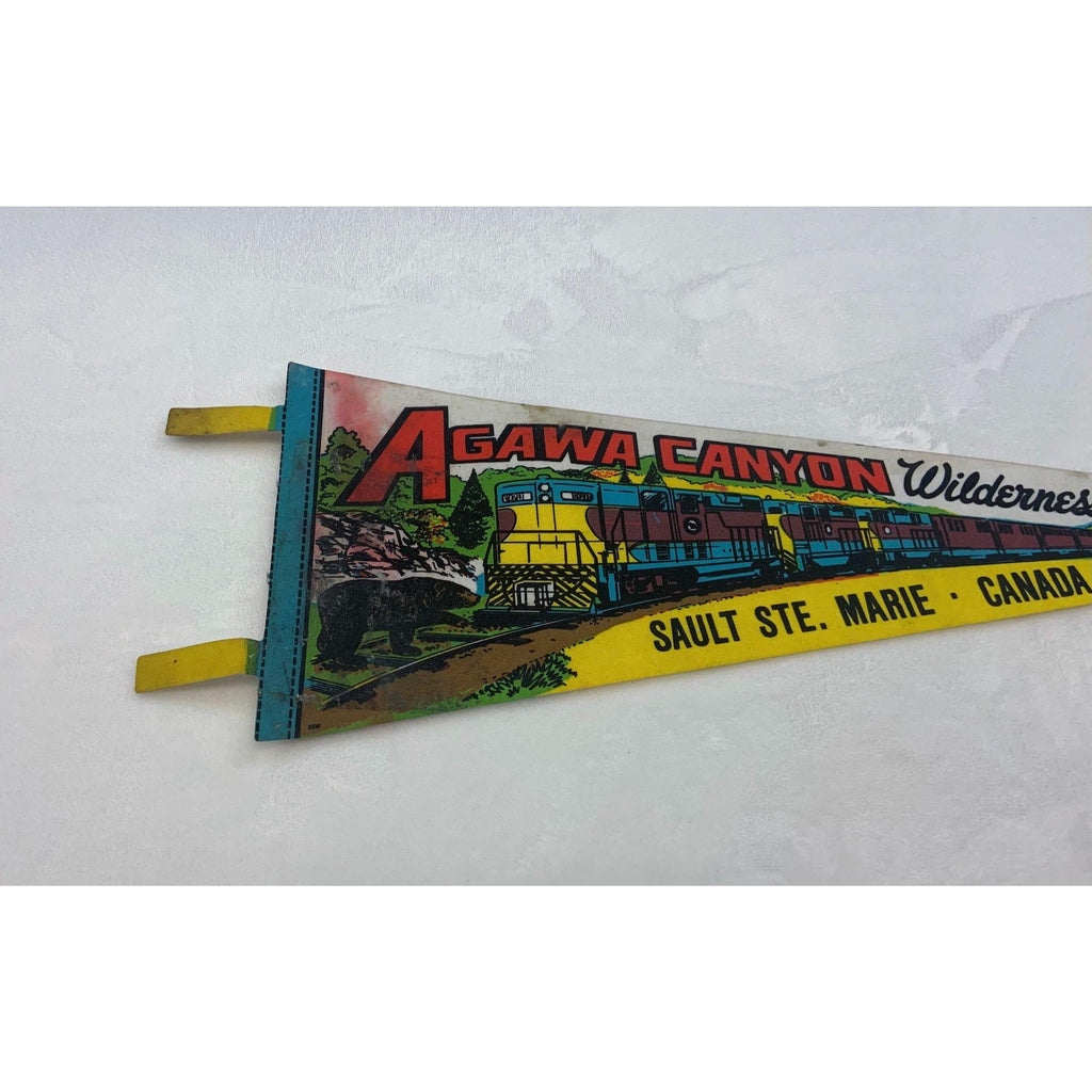 Vintage Agawa Canyon wilderness tour Sault Ste. Marie Canada pennant