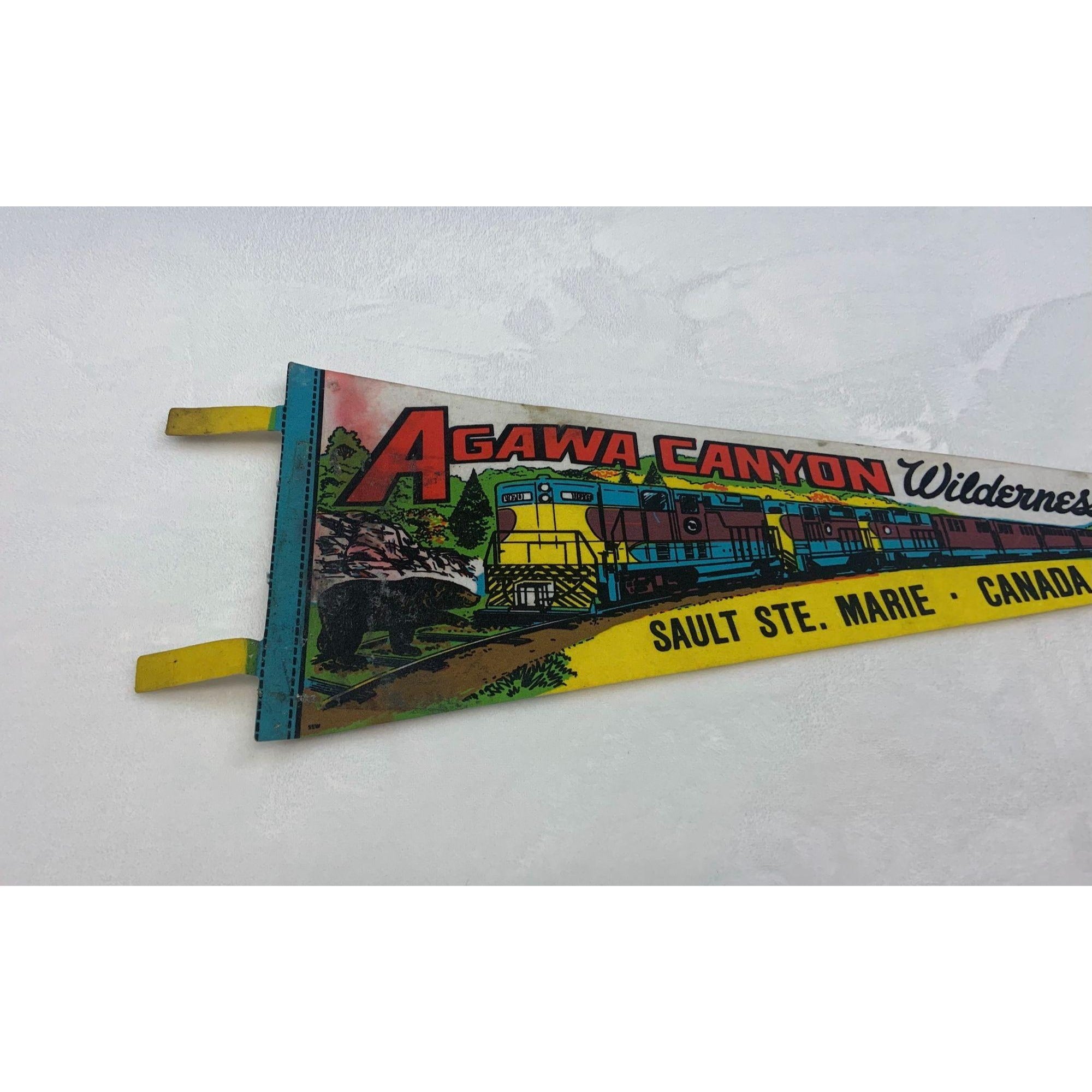 Vintage Agawa Canyon wilderness tour Sault Ste. Marie Canada pennant