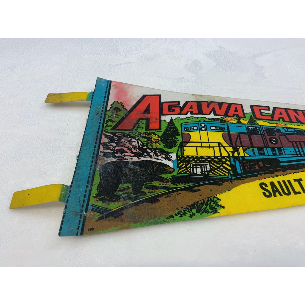 Vintage Agawa Canyon wilderness tour Sault Ste. Marie Canada pennant
