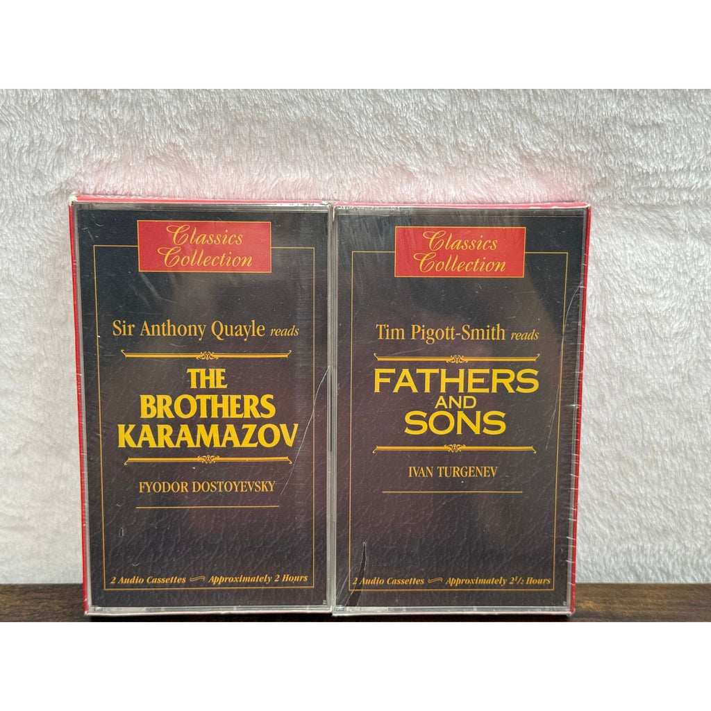 Classics Collection Audio Cassettes Of Dostoyevsky & Turgenev Books Sealed Vintage Set