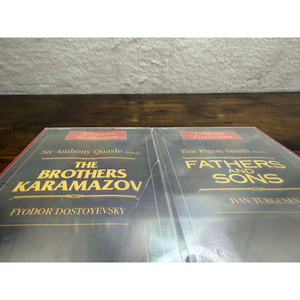 Classics Collection Audio Cassettes Of Dostoyevsky & Turgenev Books Sealed Vintage Set