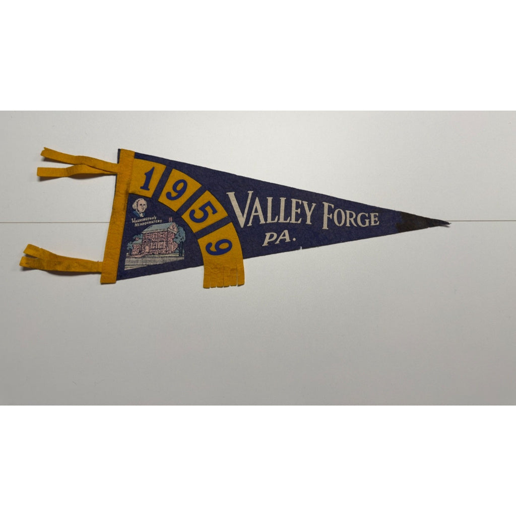 Vintage 1959 Valley Forge, Pennsylvania pennant