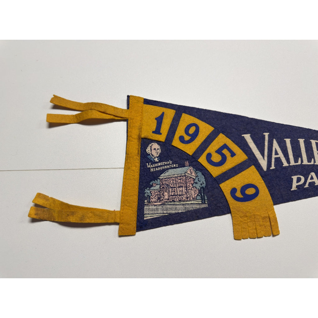 Vintage 1959 Valley Forge, Pennsylvania pennant