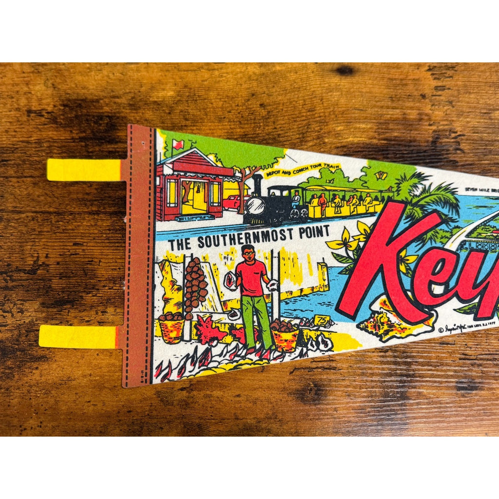 Vintage 1977 Key West pennant