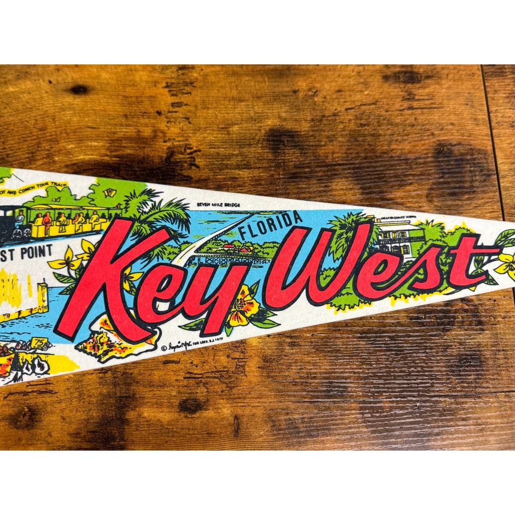 Vintage 1977 Key West pennant