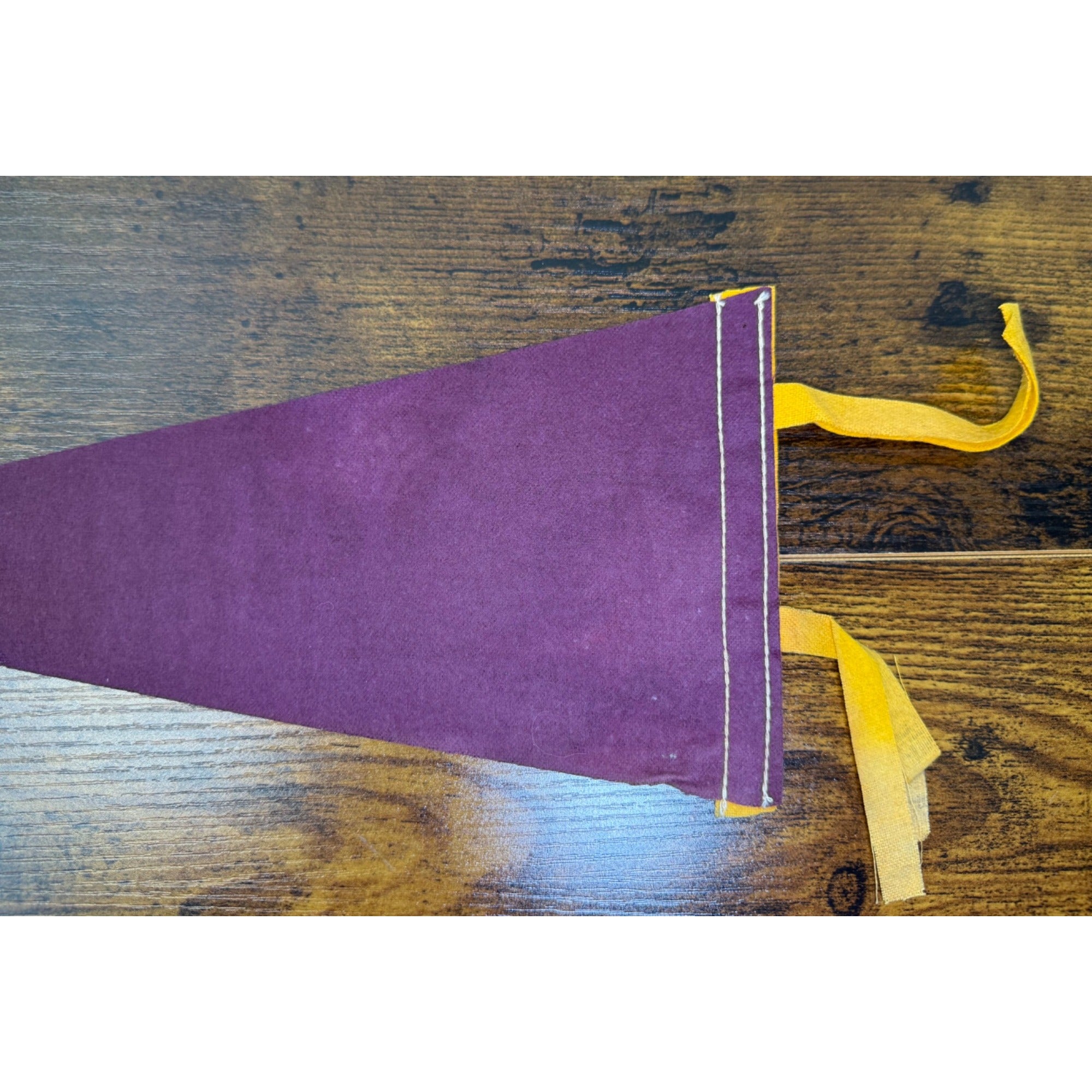 Vintage Yellowstone Park Pennant With Bear Graphic & "No Hugging Allowed"