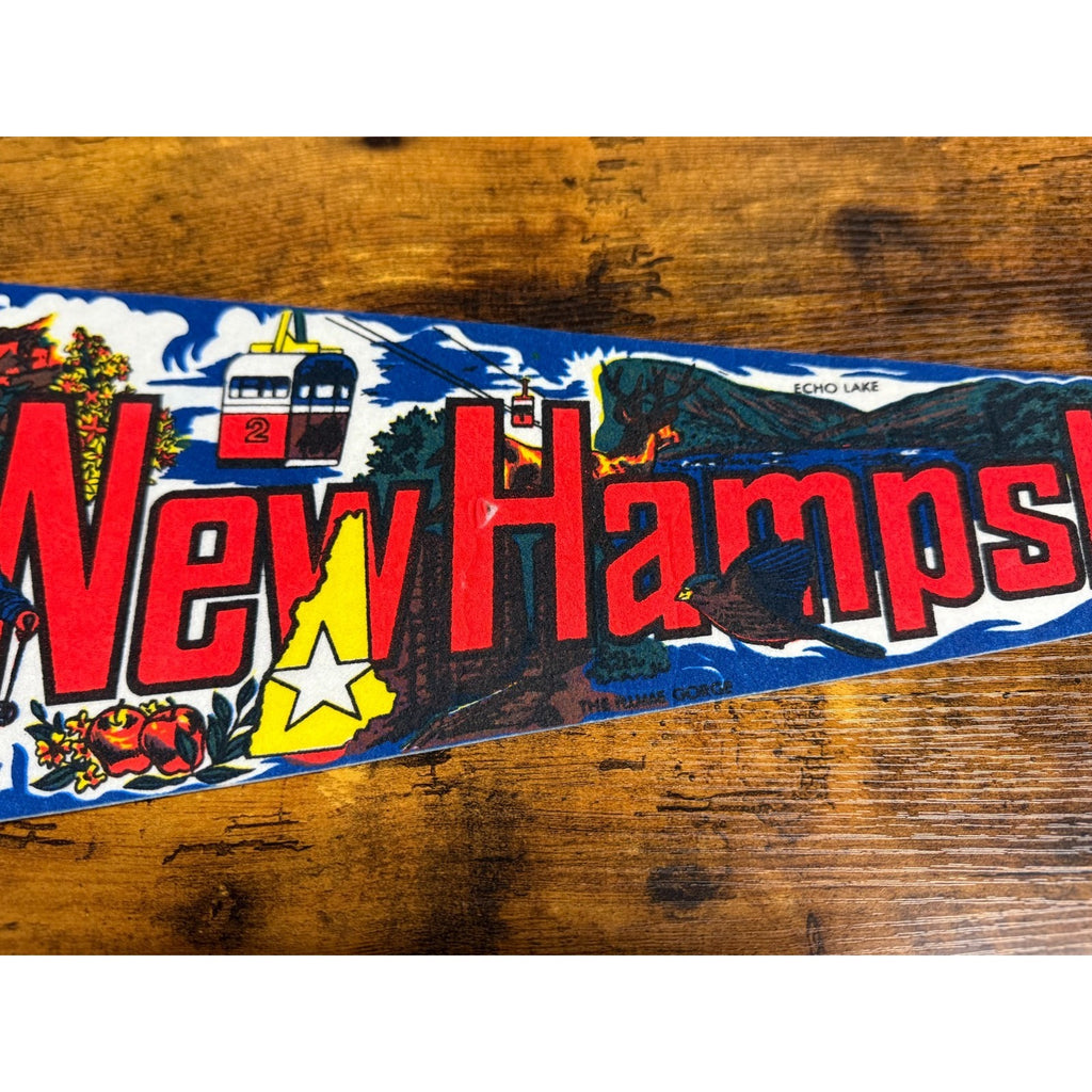 Vintage New Hampshire pennant