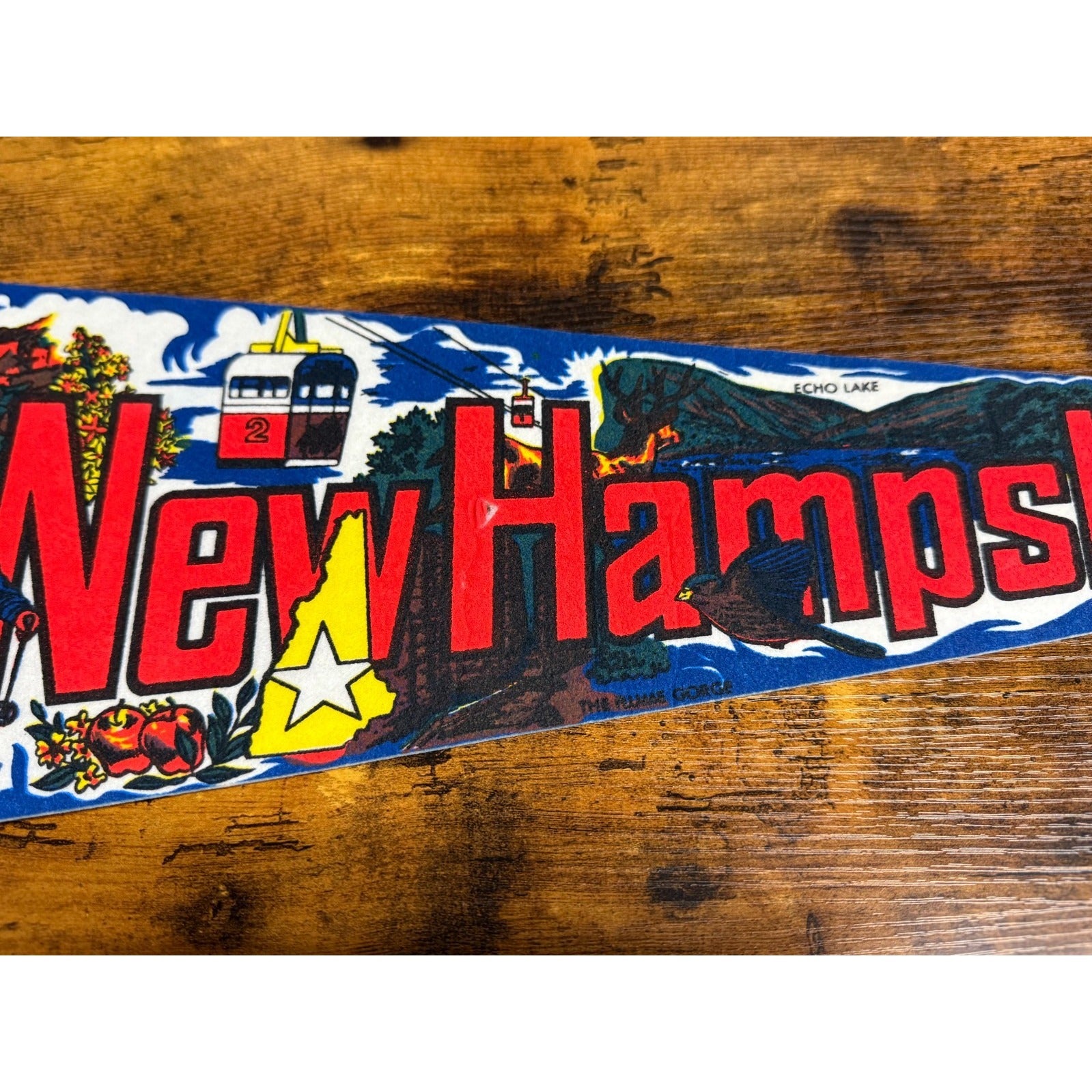 Vintage New Hampshire pennant