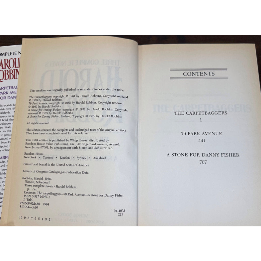Three Complete Novels By Harold Robbins