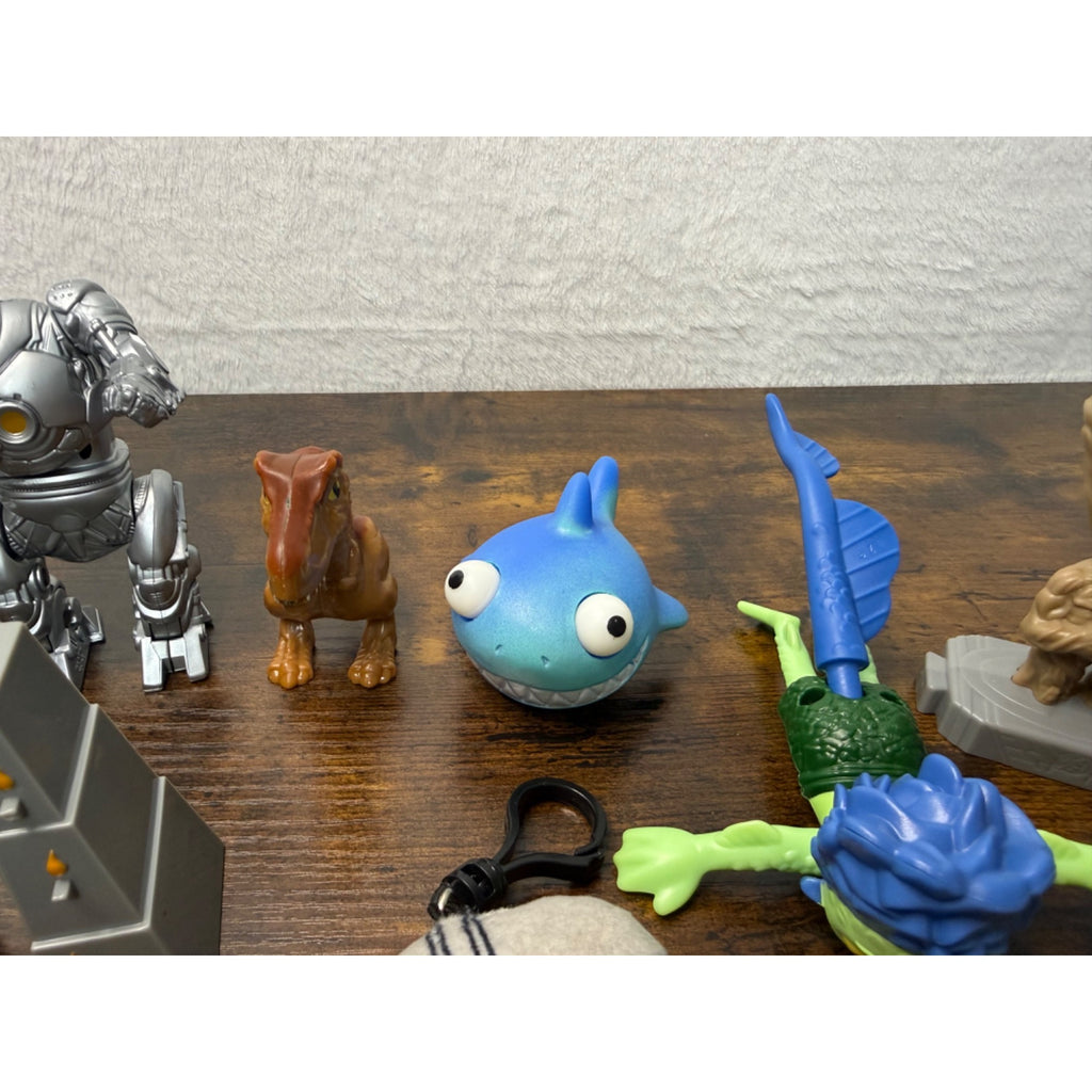 Mixed Lot Of Collectible Action Figures & Toys Jurassic World SpongeBob & More