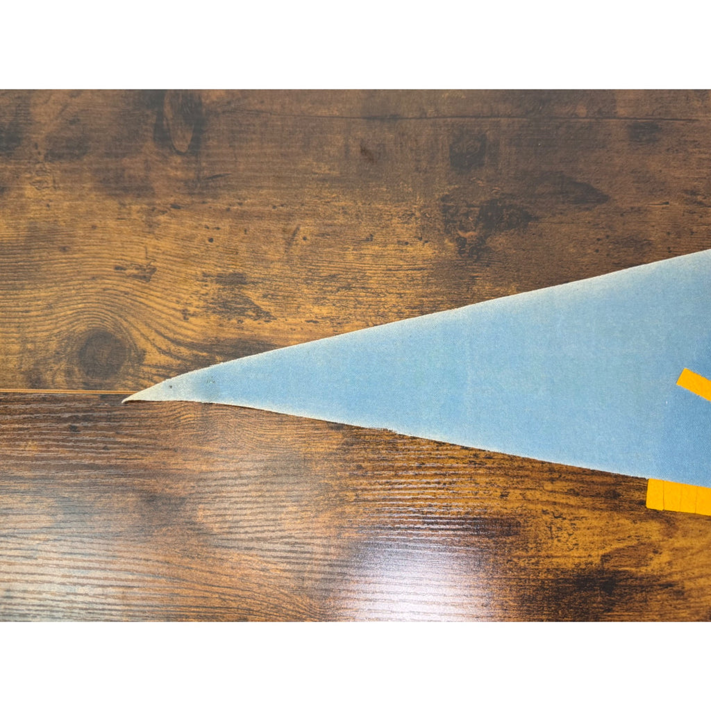 Vintage 1971 Pikes Peak Summit Felt Pennant Cog Railway Gray & Orange 14110 Ft