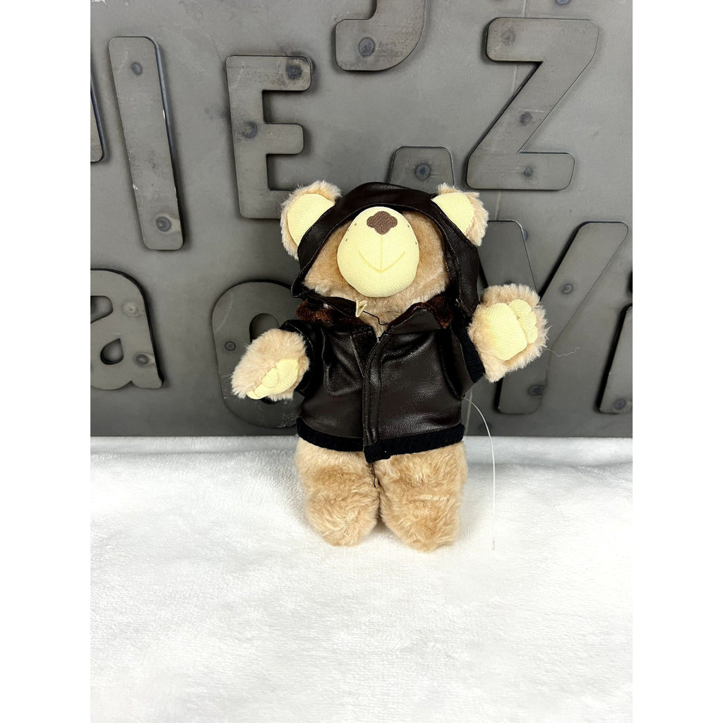 Vintage 1988 Furskins aviator bear plush