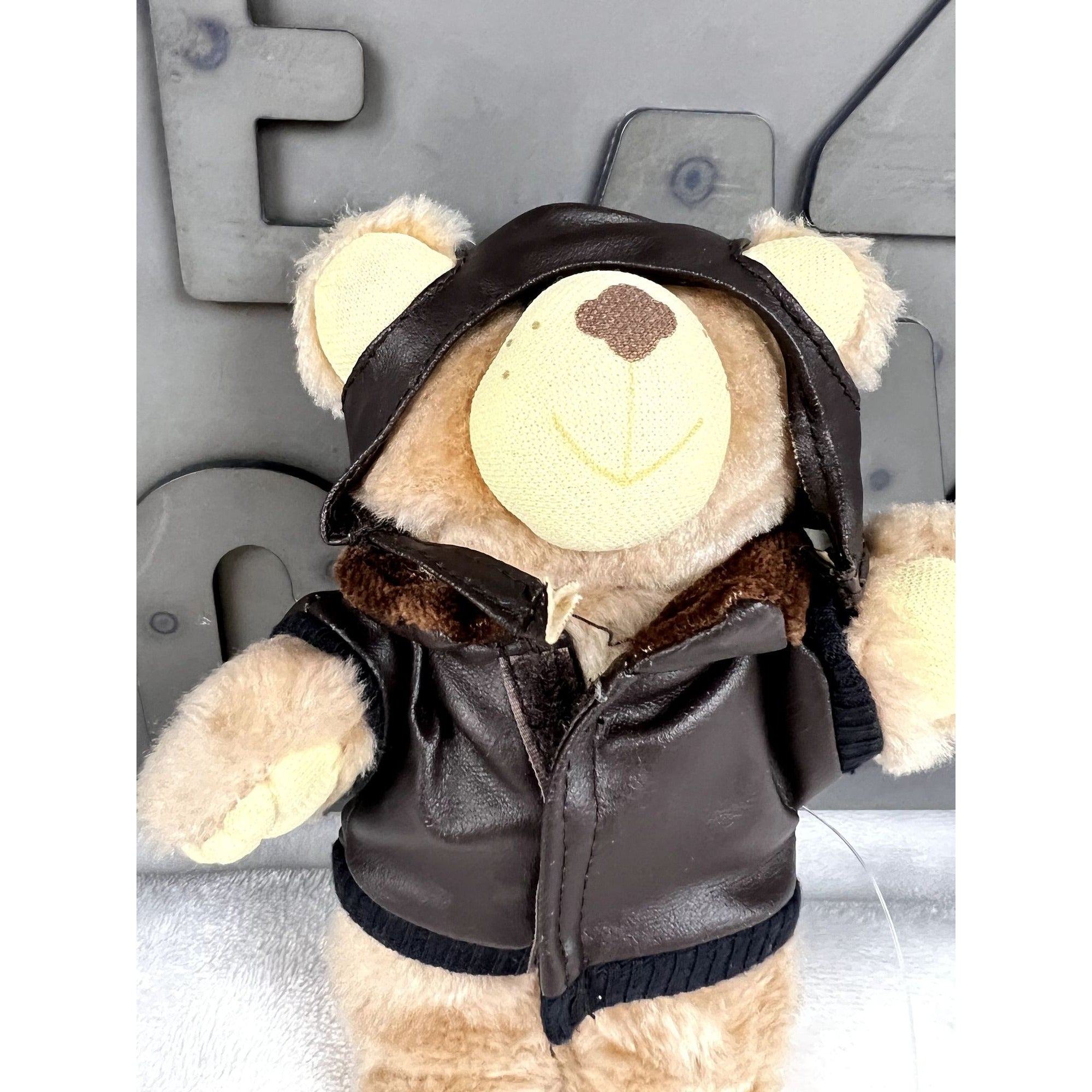 Vintage 1988 Furskins aviator bear plush