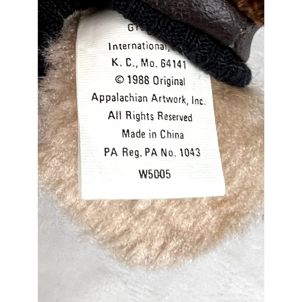 Vintage 1988 Furskins aviator bear plush
