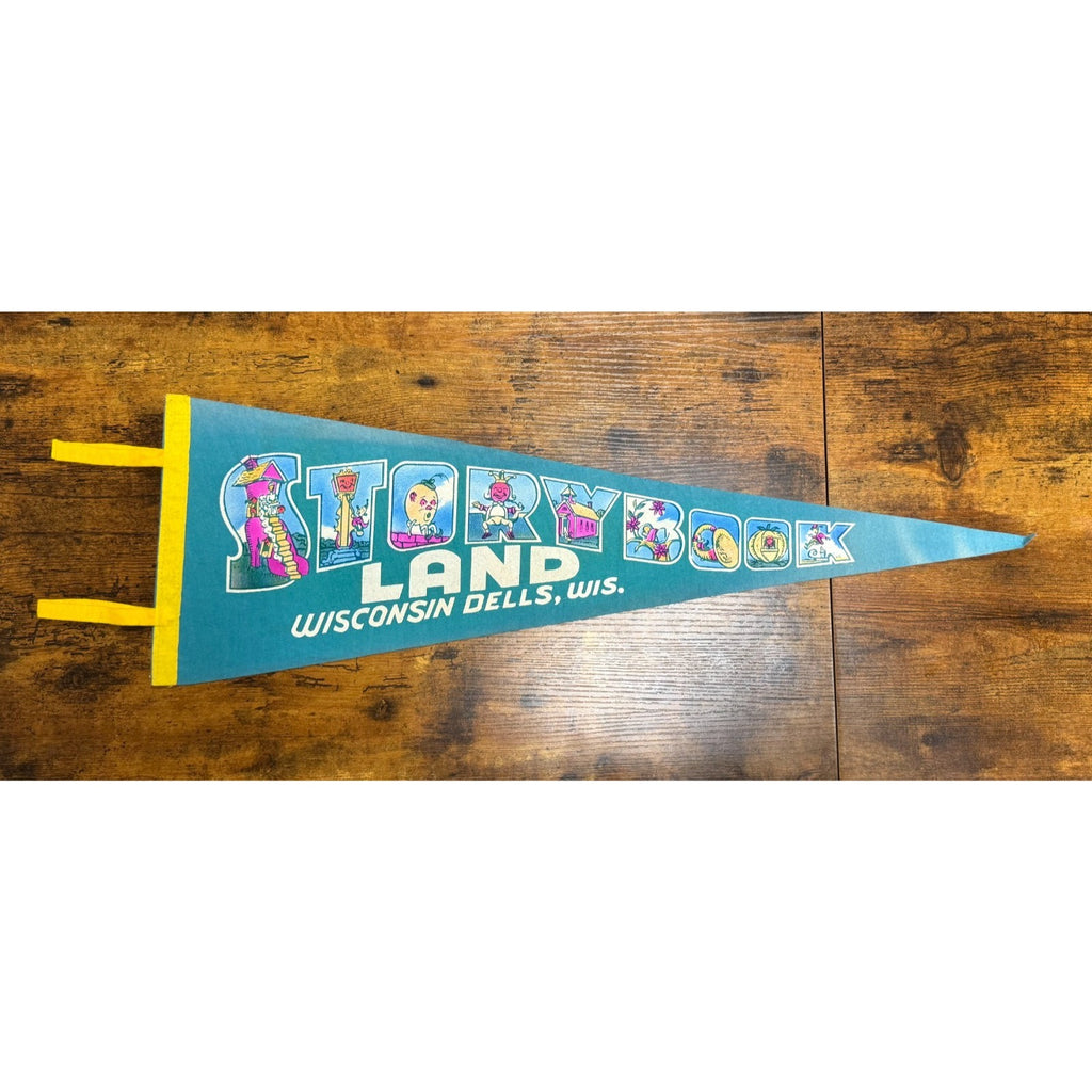 Vintage Storybook Land Wisconsin Dells, Wisconsin pennant