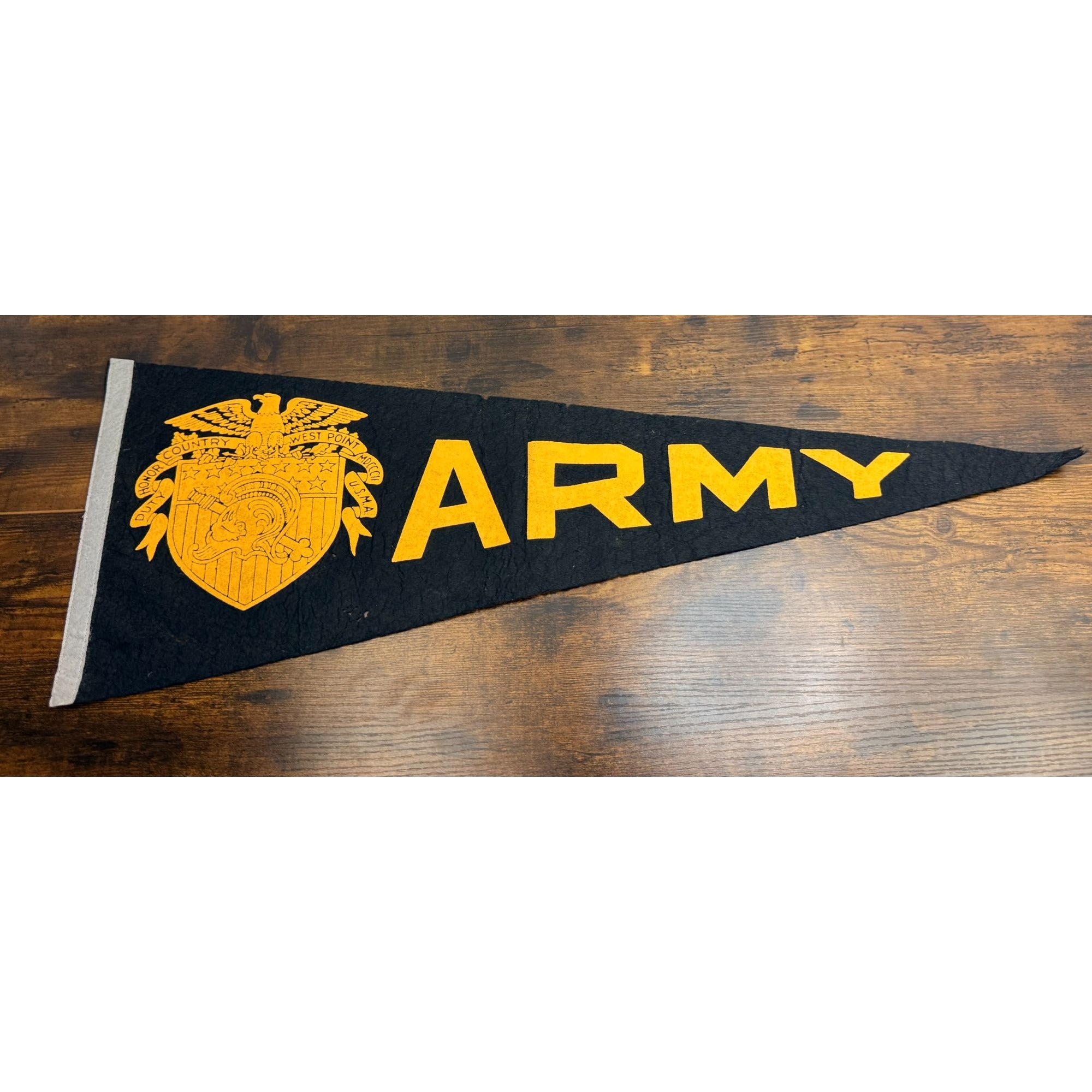 Vintage West Point Army Felt Pennant With Eagle & Shield Military Memorabilia