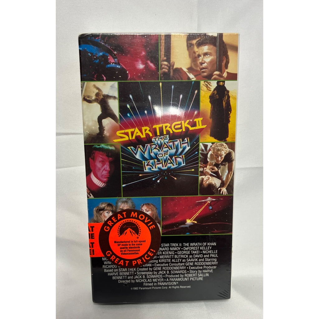 vintage Star Trek 2 The Wrath of Kahn VHS New, Sealed