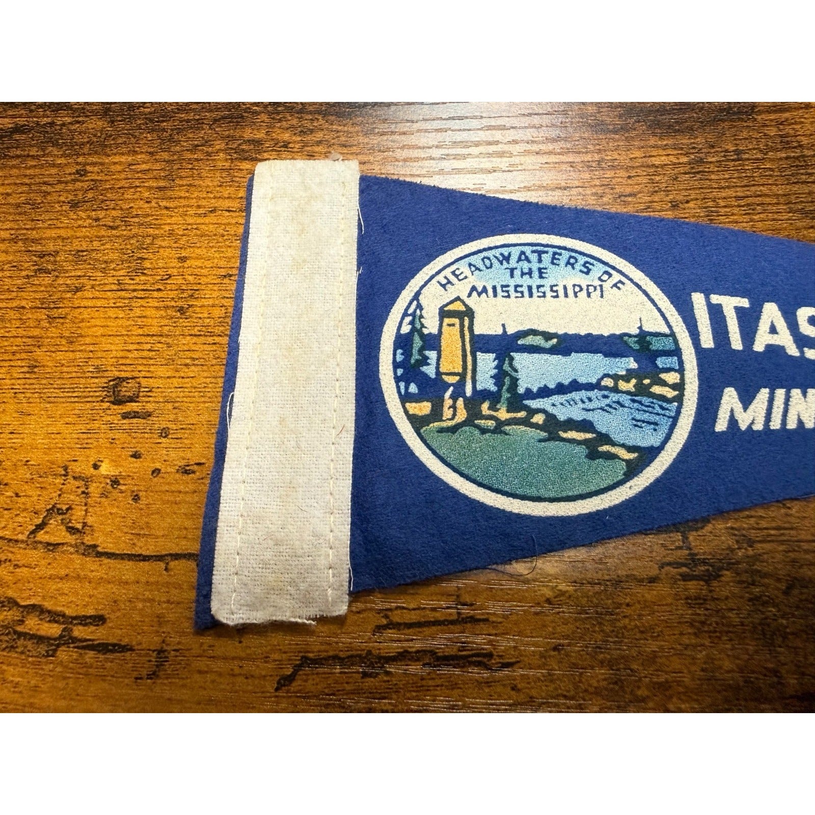 Vintage Itasca State Park Minnisota mini pennant