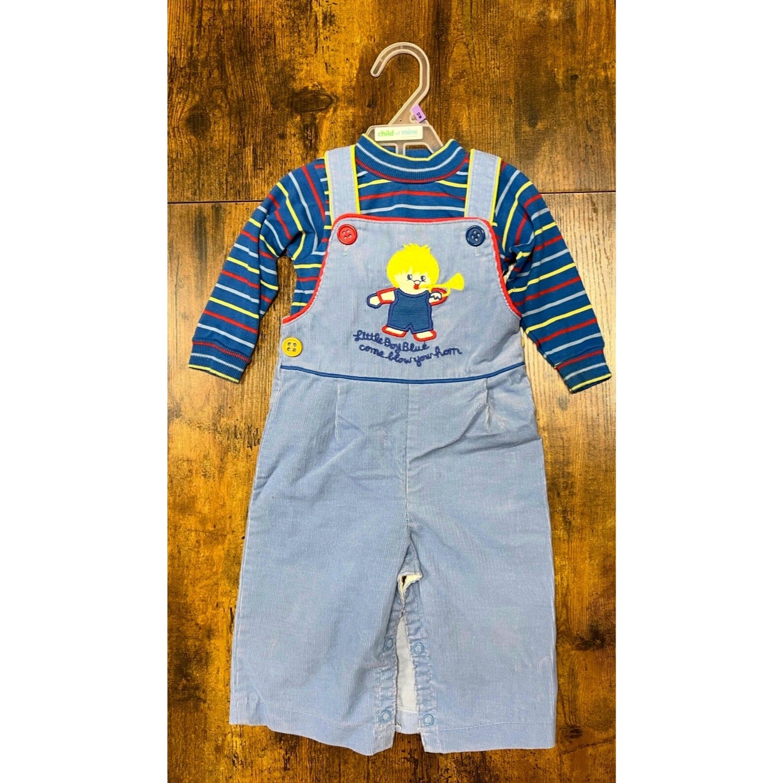 Vintage Carter's overalls and matching sweater size 12 months