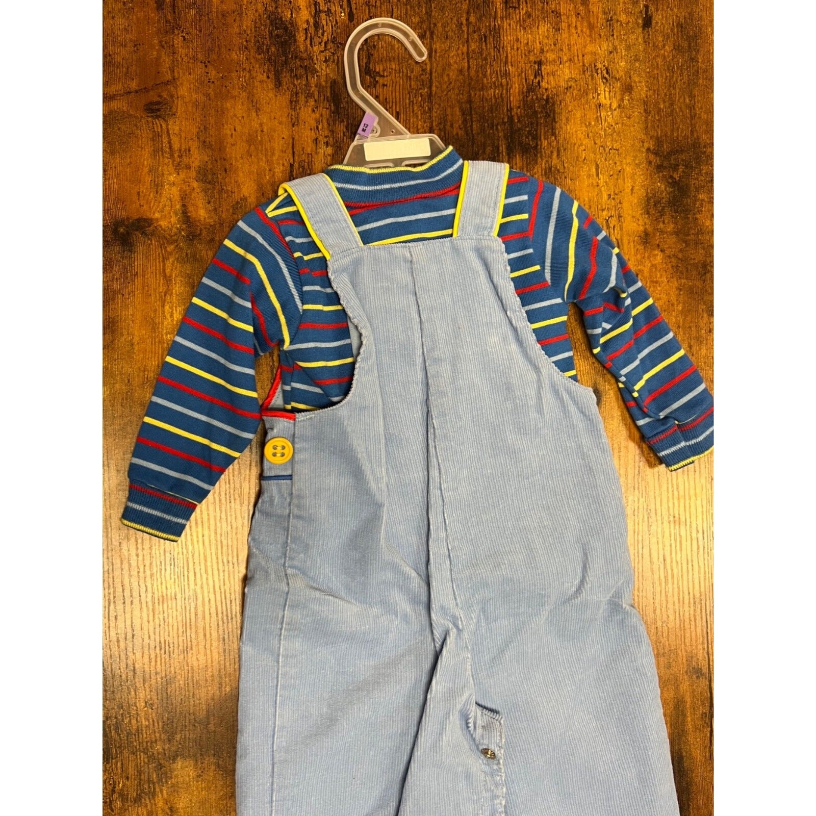 Vintage Carter's overalls and matching sweater size 12 months