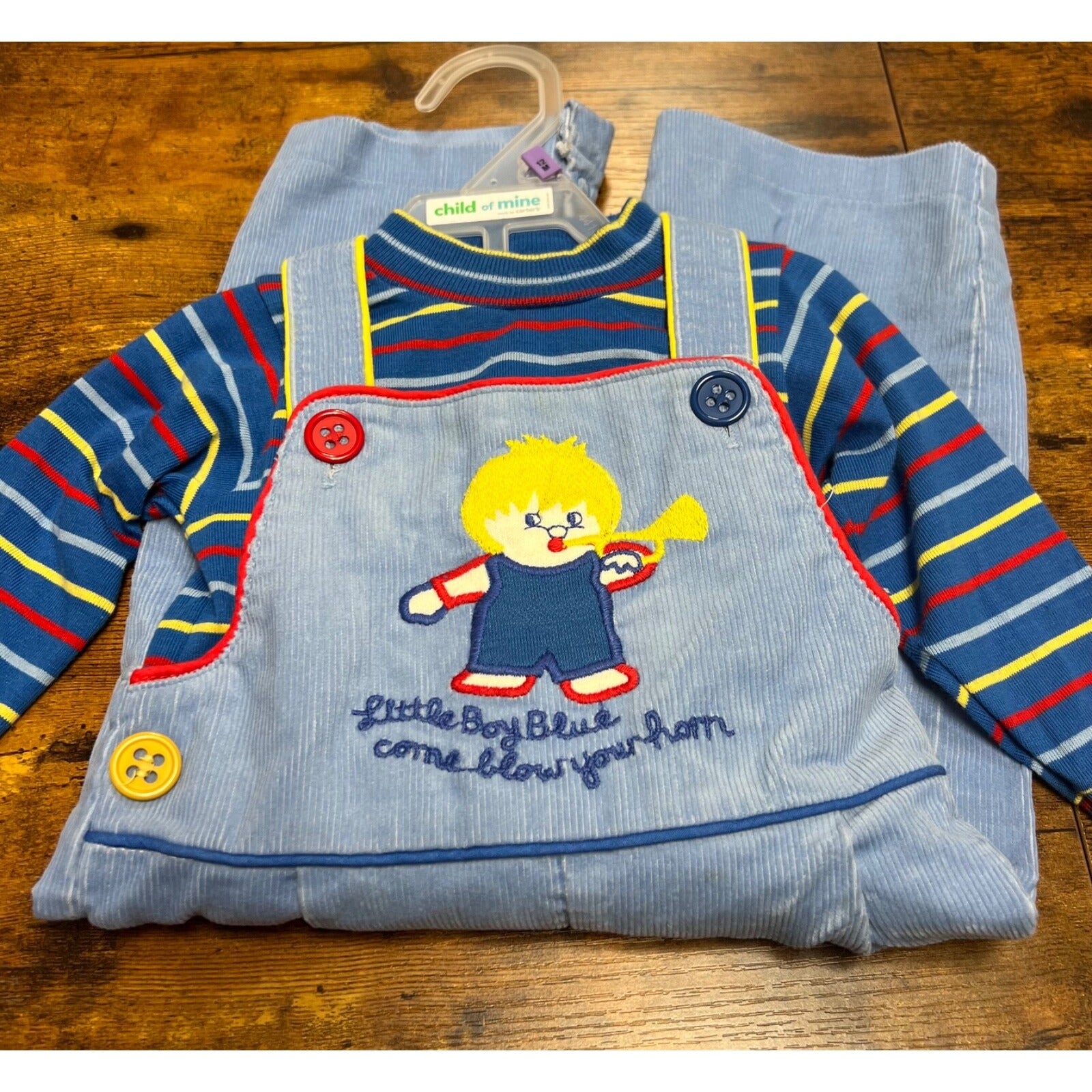 Vintage Carter's overalls and matching sweater size 12 months