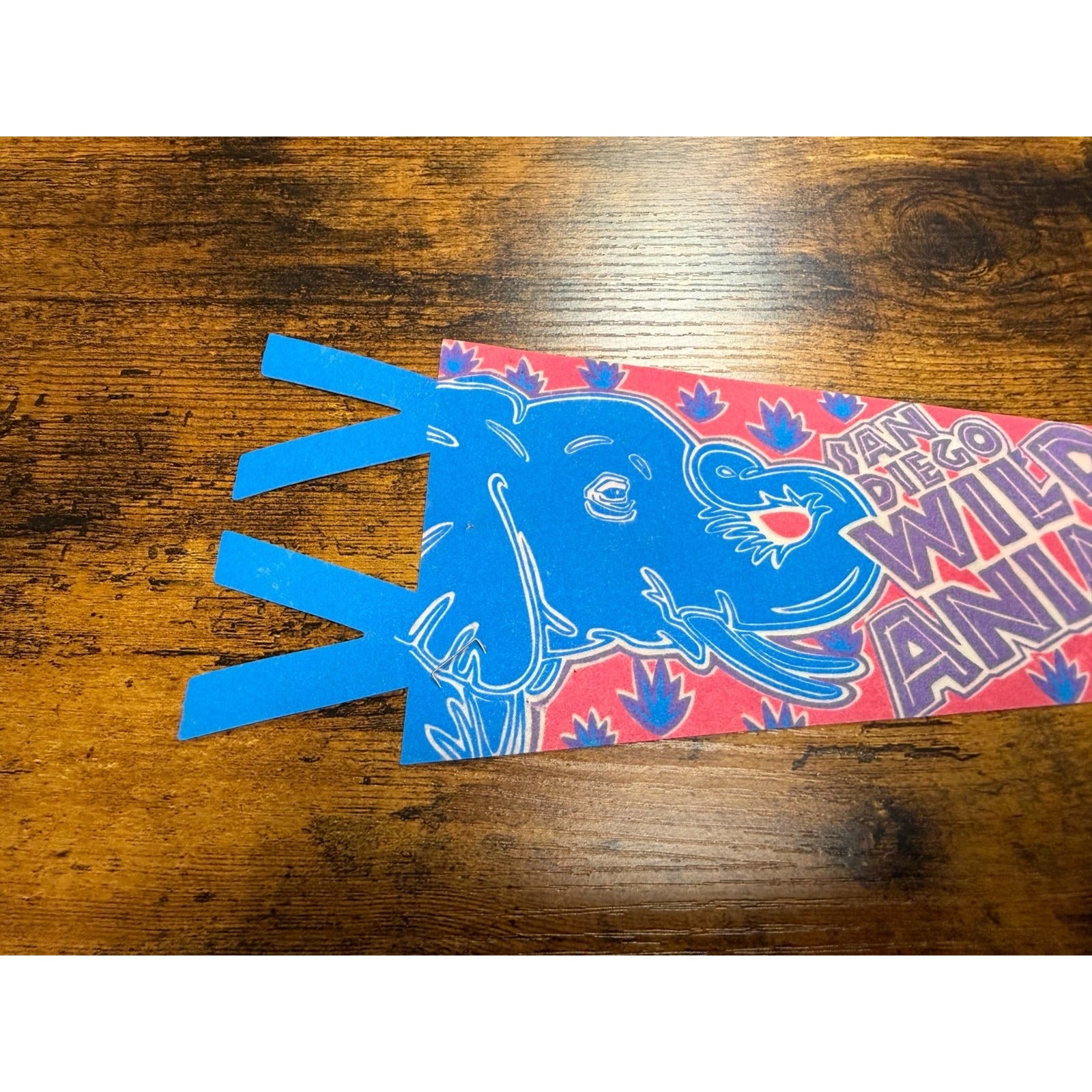 Vintage San Diego Wild Animal Park pennant
